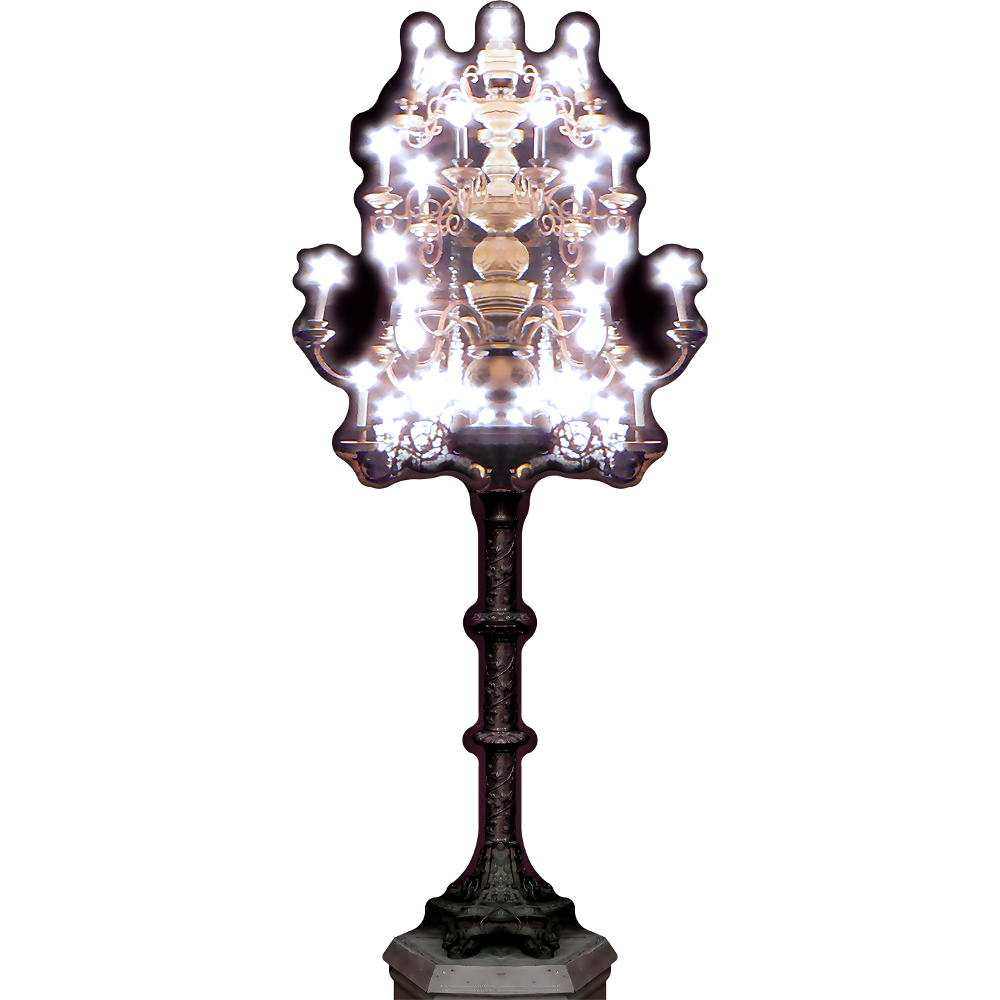 Gothic Indoor Candelabre Candelabra Cardboard Cutout