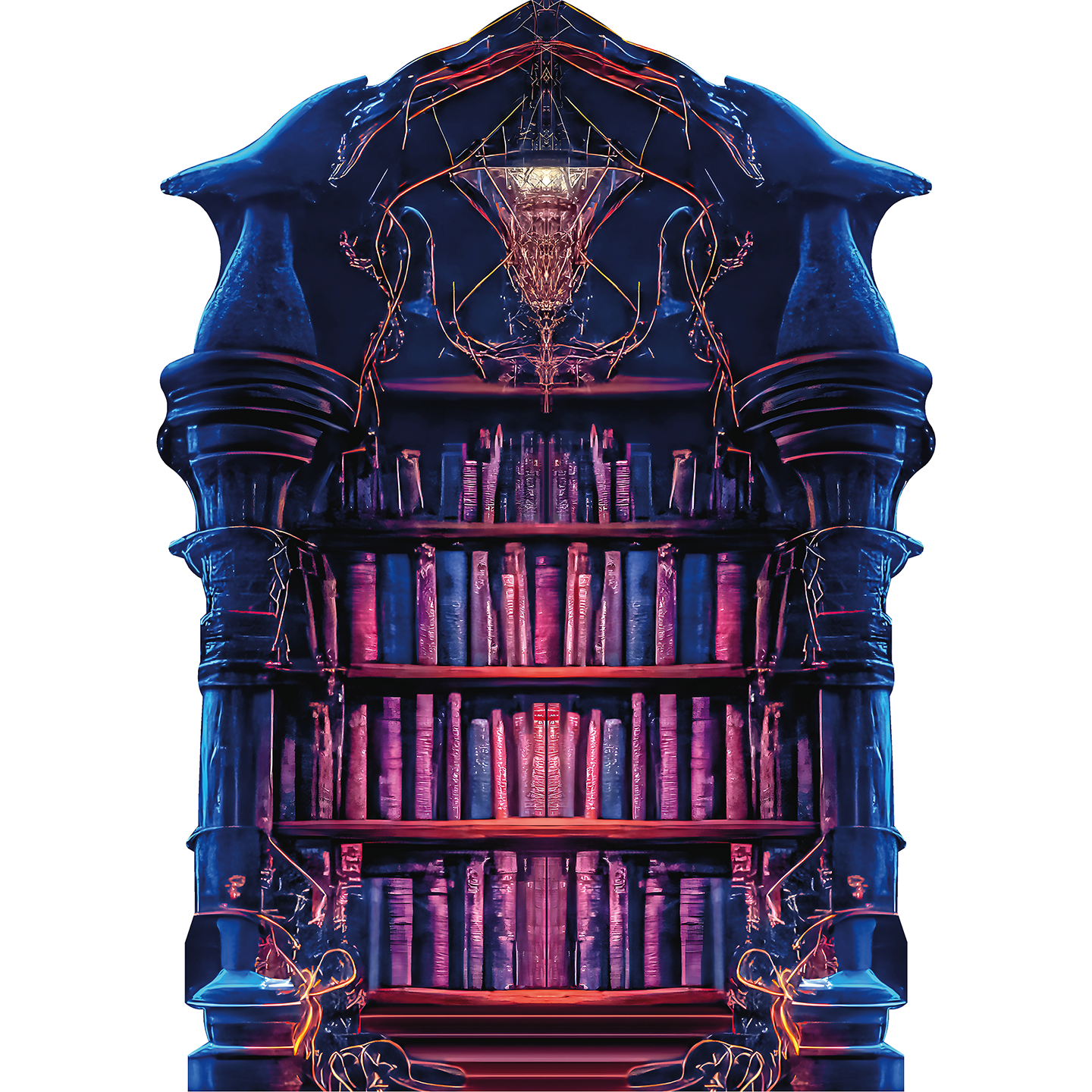 Fantasy Library Bookshelf Rings Lord Potter Cardboard Cutout