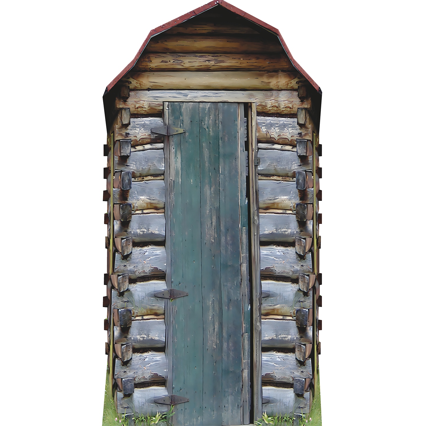 Rustic Outhouse Door Cardboard Cutout