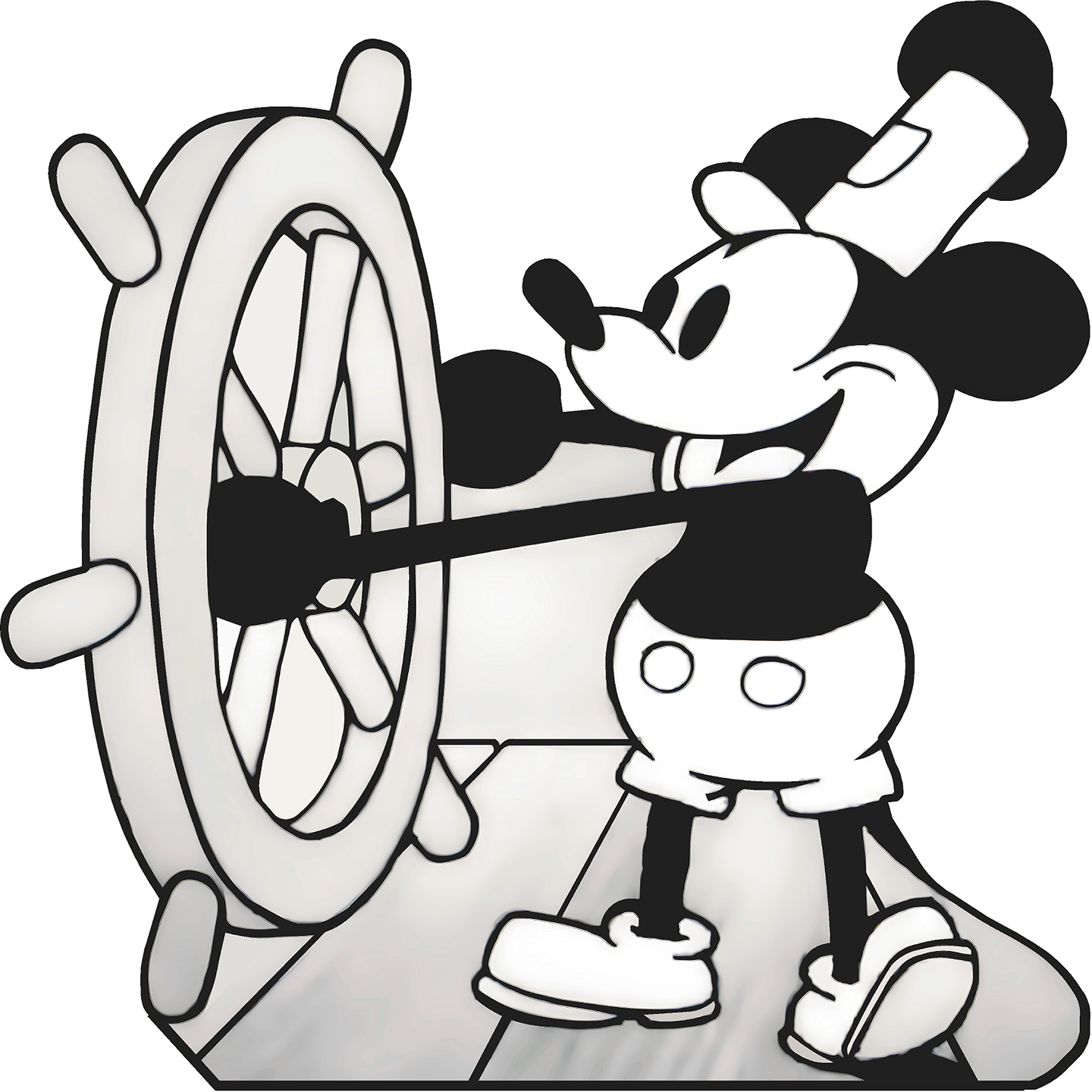 Steamboat Willie Cardboard Cutout