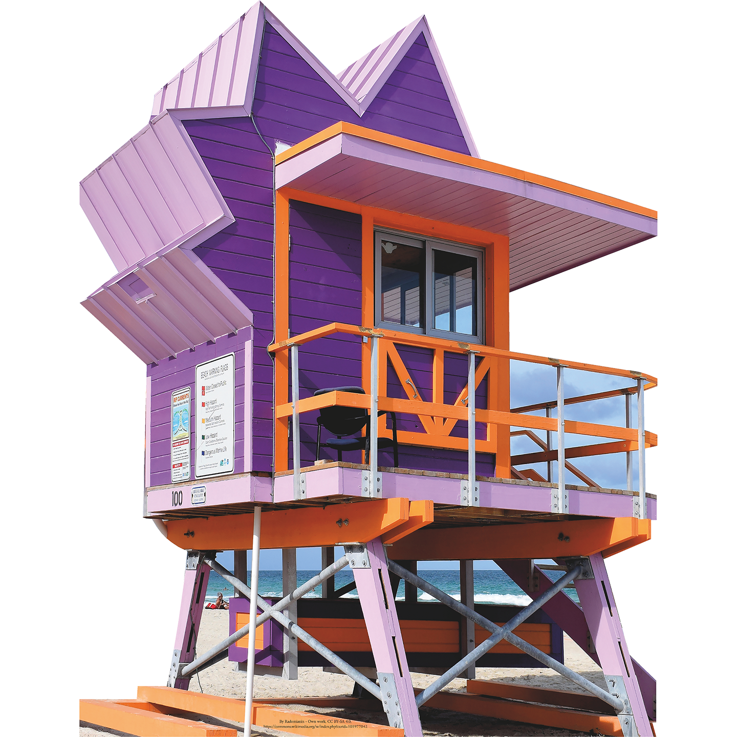 Miami Beach Lifeguard Station Cardboard Cutout