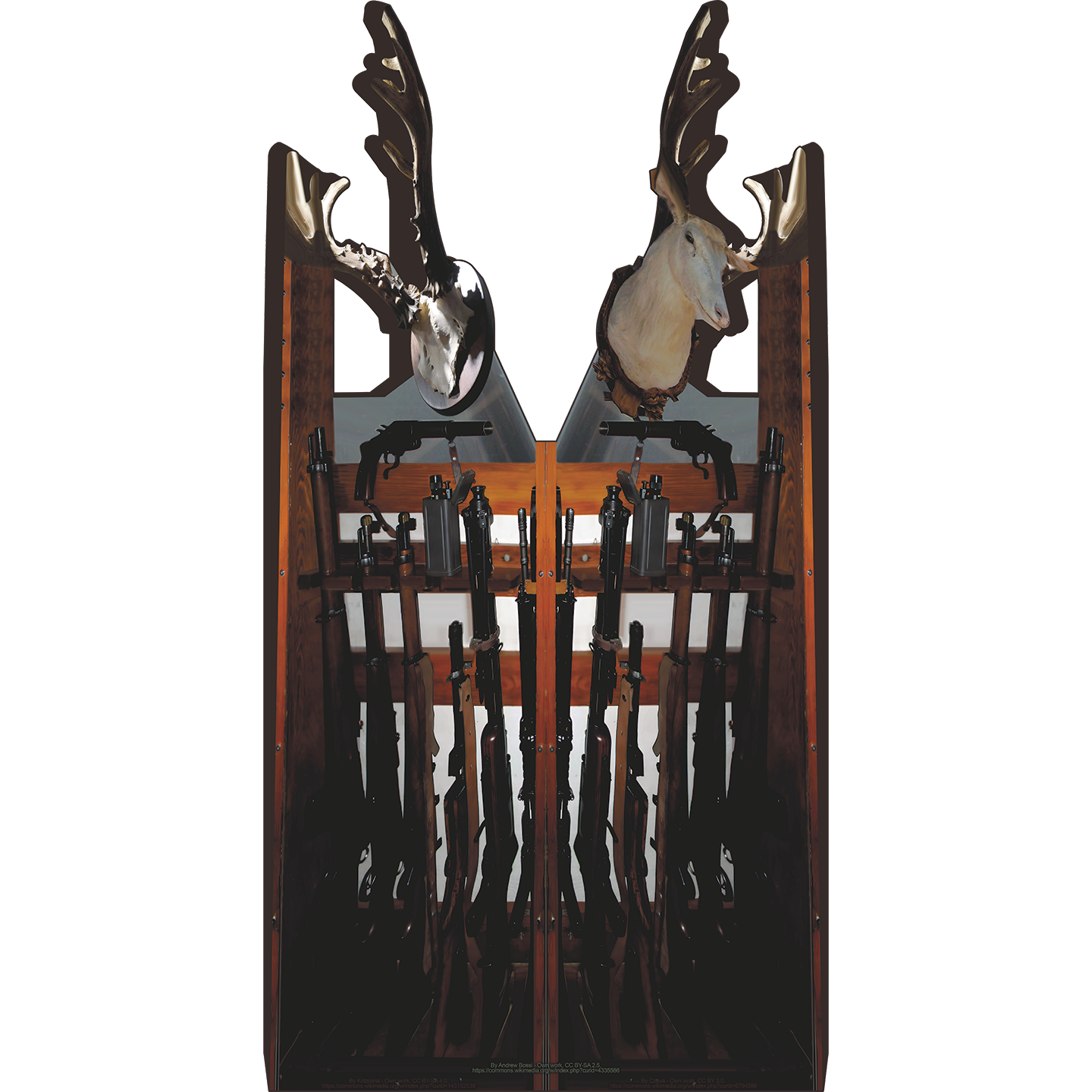 Rustic Western Gun Rack Cardboard Cutout