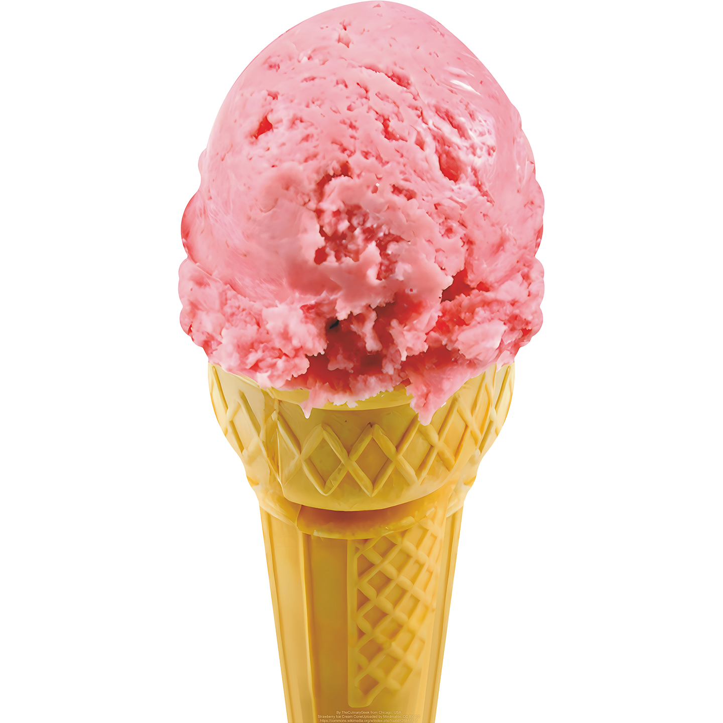 Strawberry Ice Cream Cone Cardboard Cutout