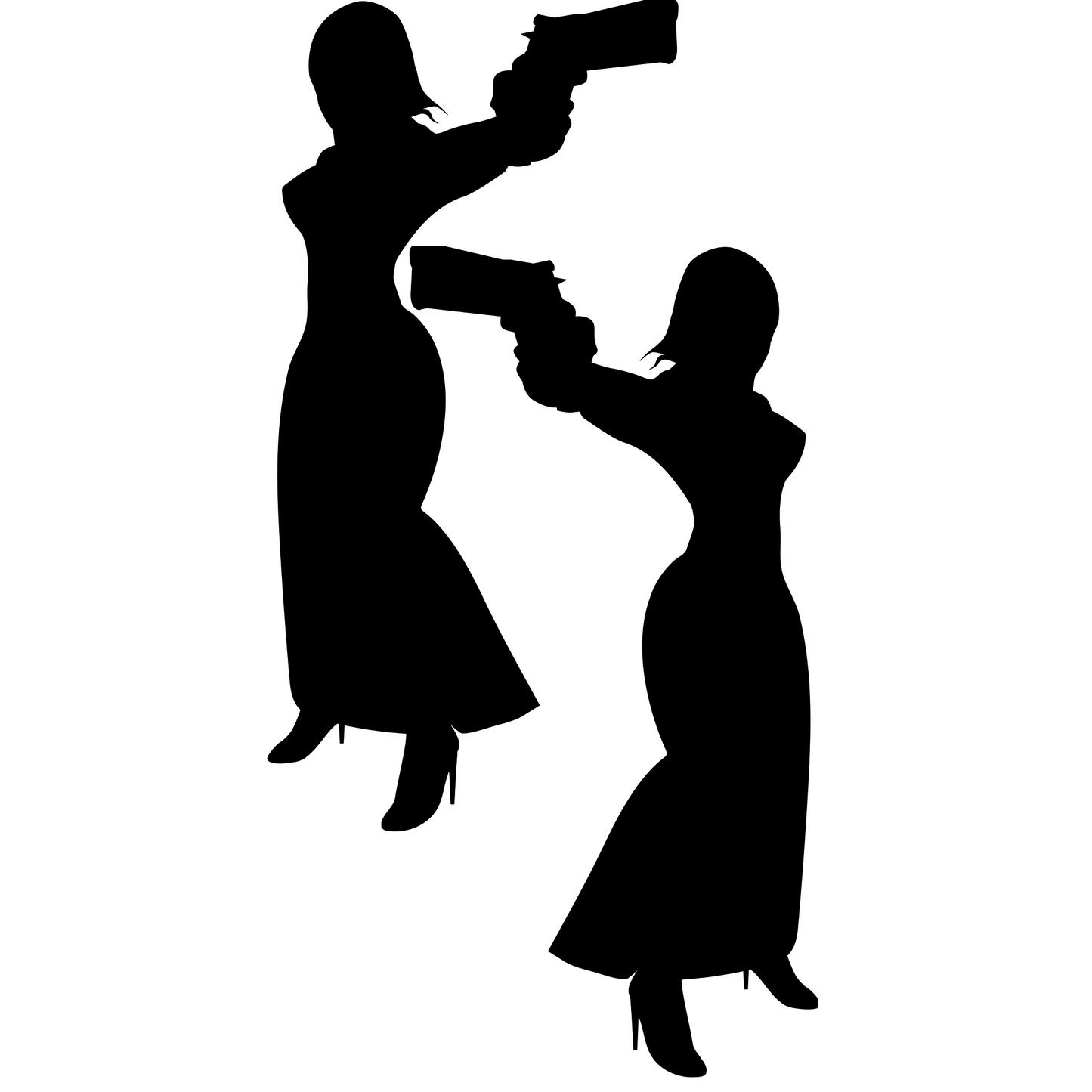 Female Spy Secret Agent Cardboard Cutout Double Pack