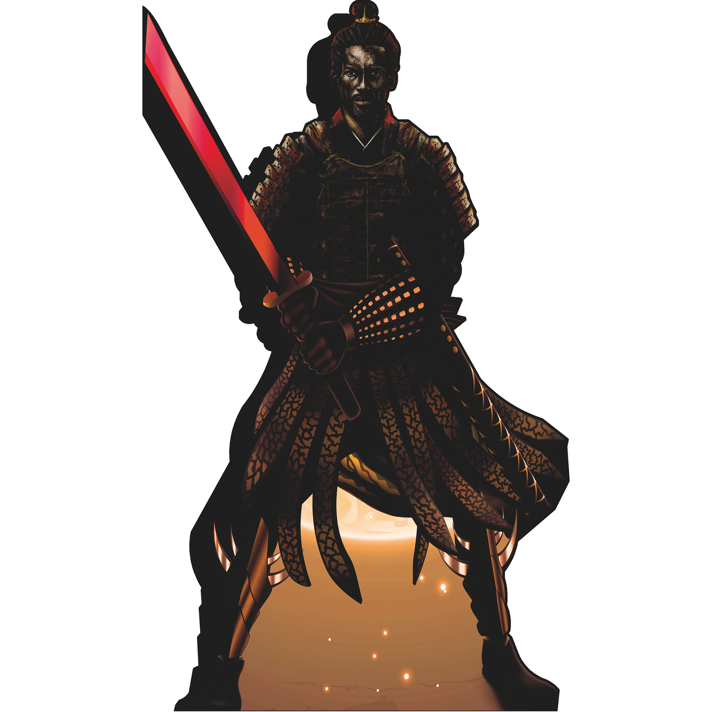 Yasuke African Samurai Ninja Warrior Cardboard Cutout
