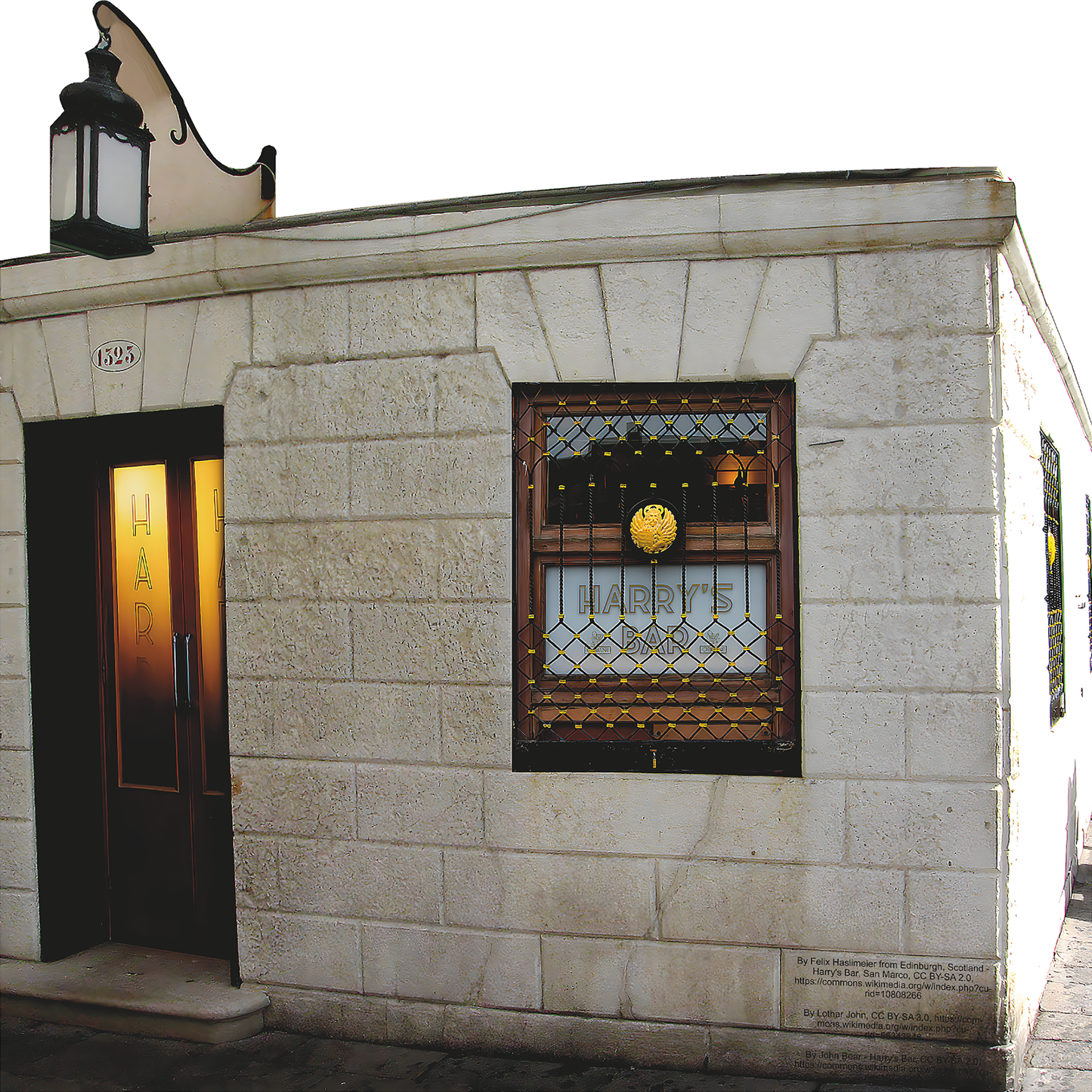 Harry's Bar Venice Italy Bellini Cocktail Lounge Drinks Cardboard Cutout