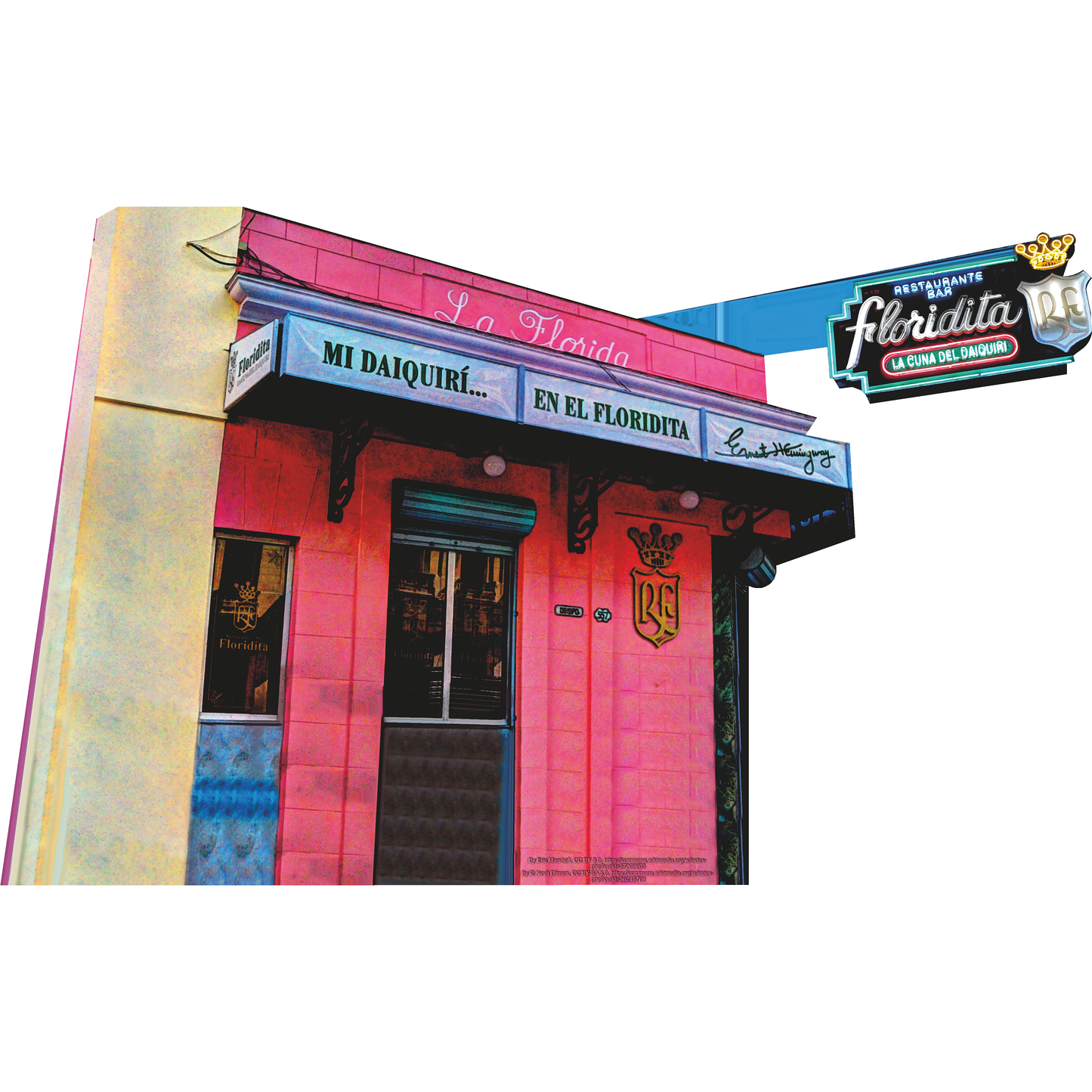 La Floridita Havana Cuba Cardboard Cutout