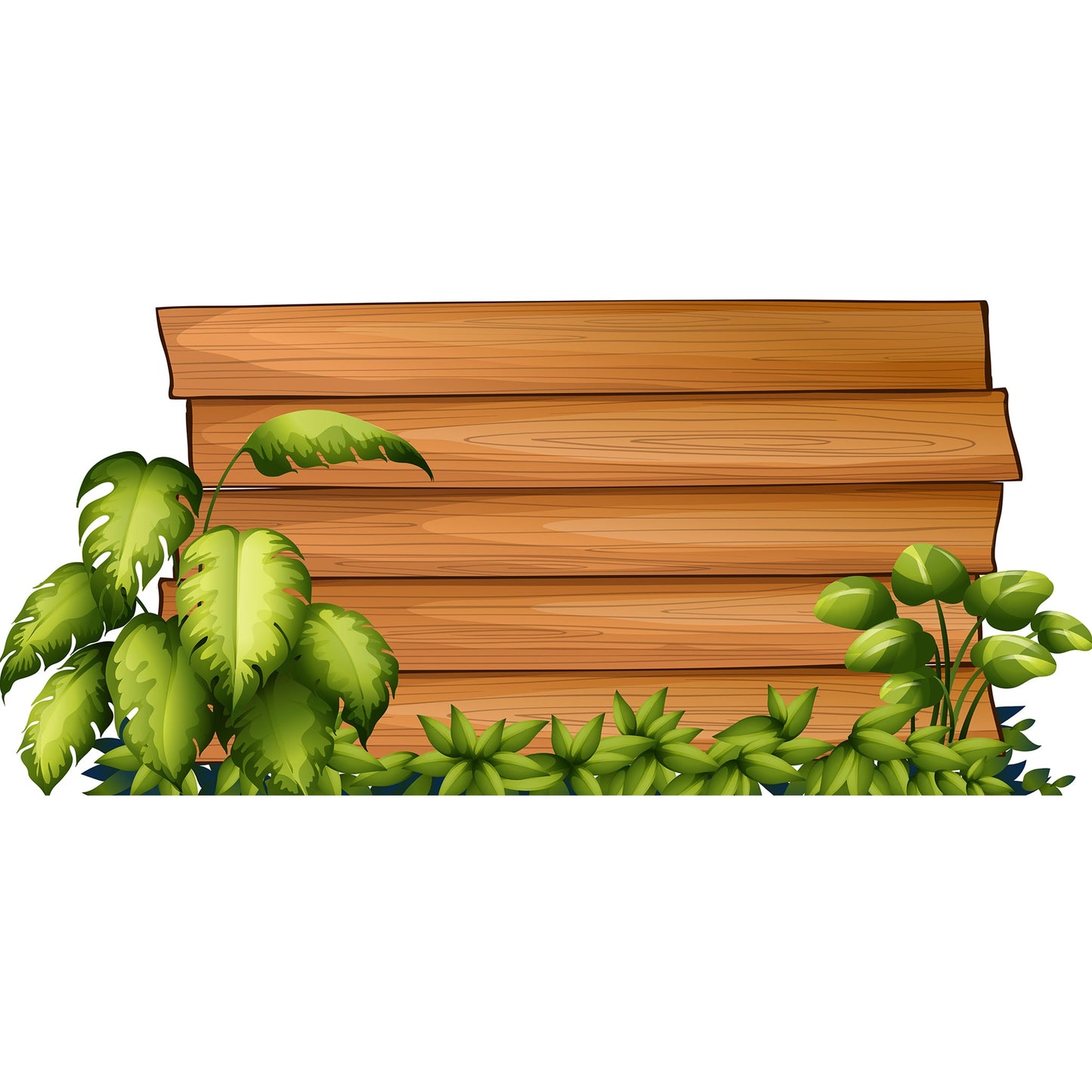 Jungle Themed Blank Wood Sign Board Cardboard Cutout