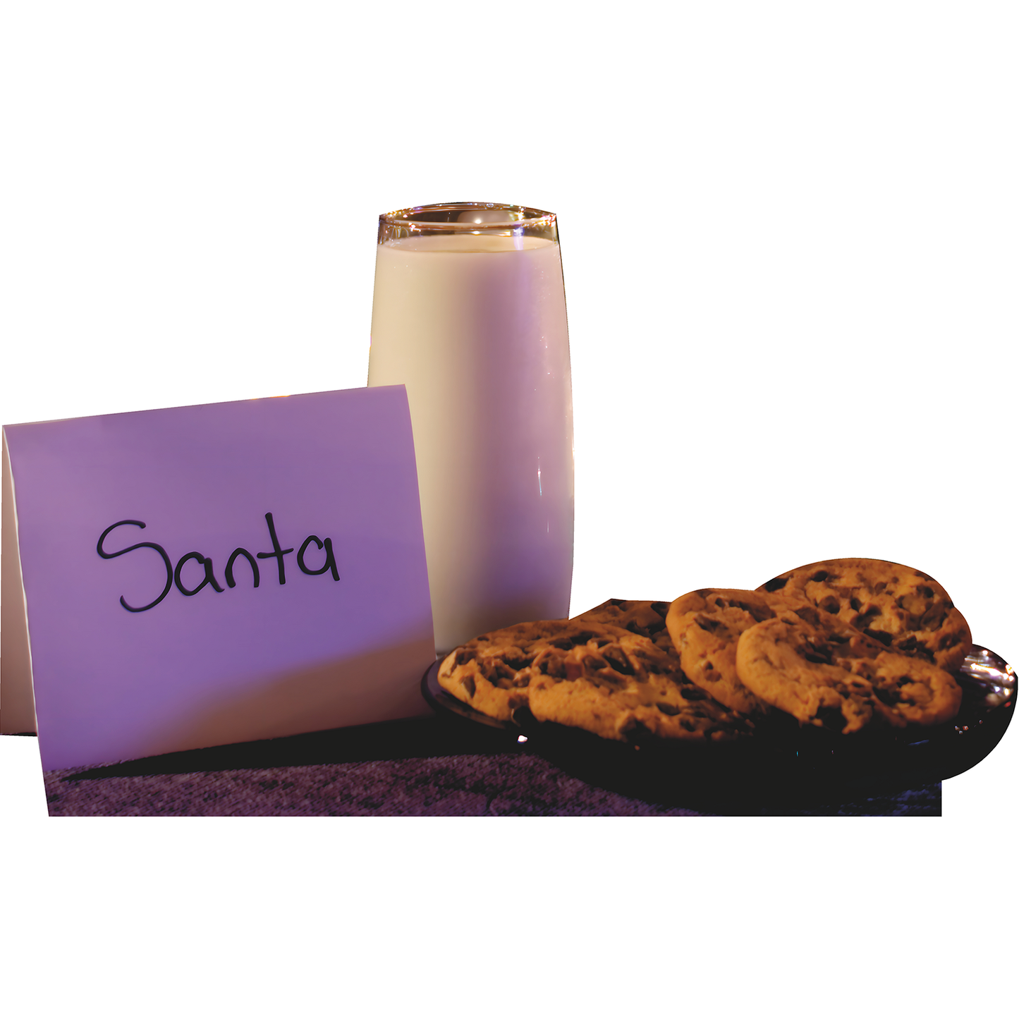 Christmas Milk and Cookies For Santa Cardboard Cutout