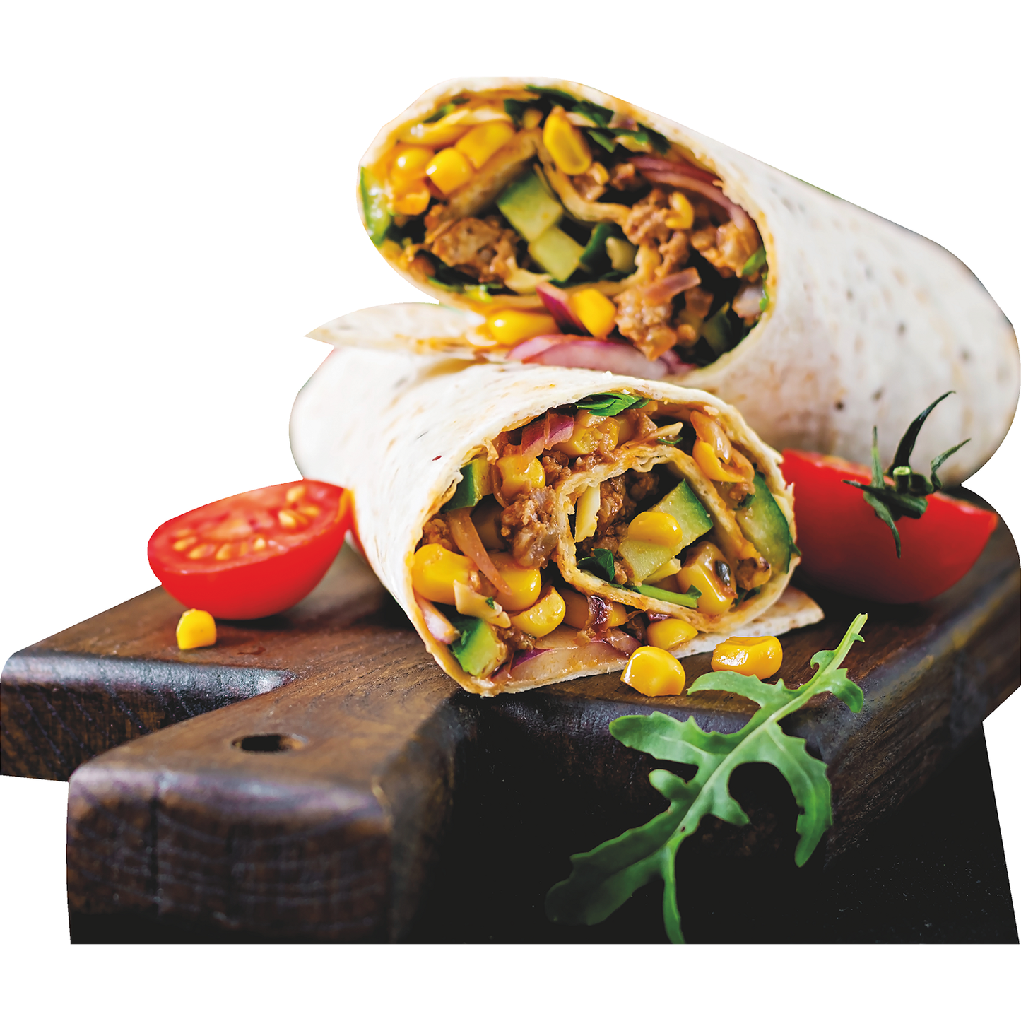 Burrito Wrap Beef Tomato Mexican Food Cardboard Cutout