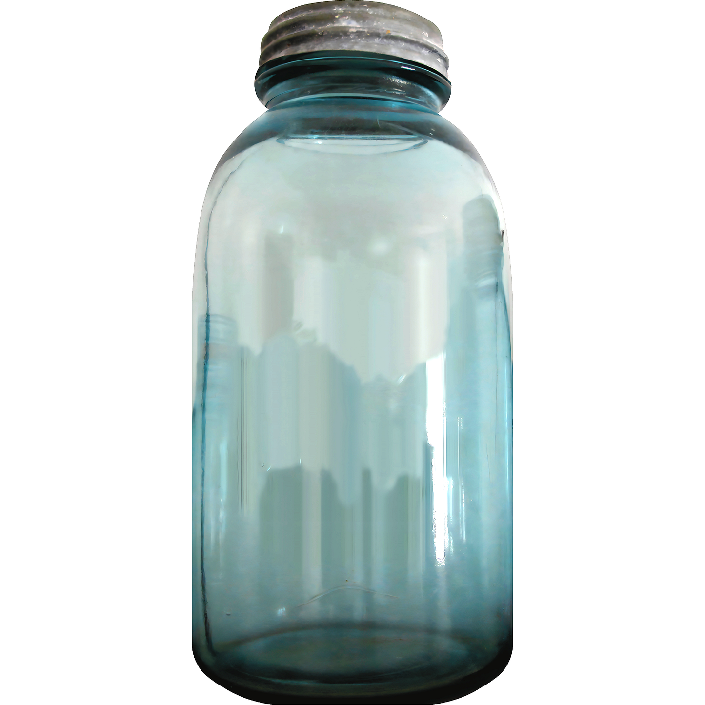 Empty Old Vintage Glass Mason Jar Cardboard Cutout