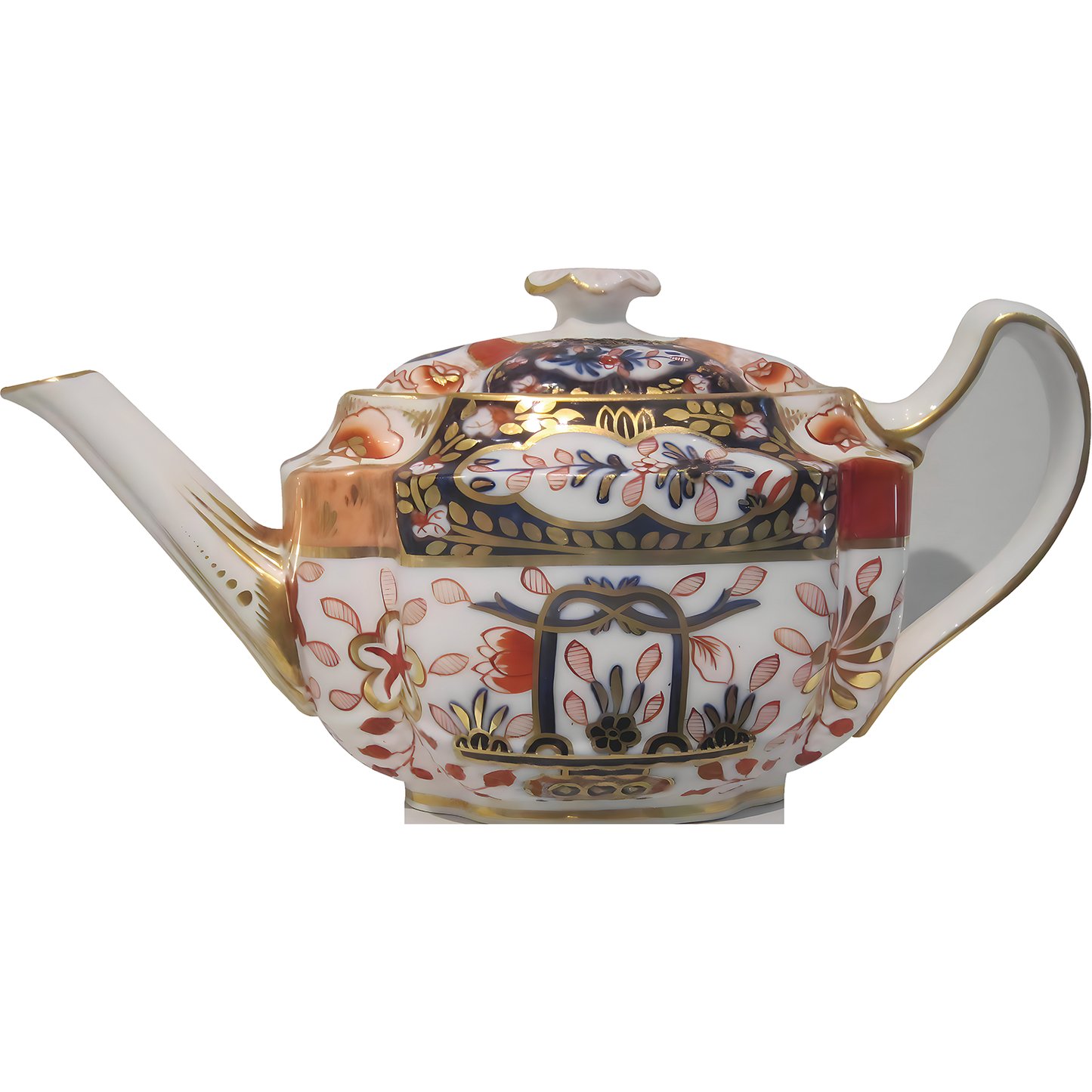 English Victorian Tea Pot Cardboard Cutout