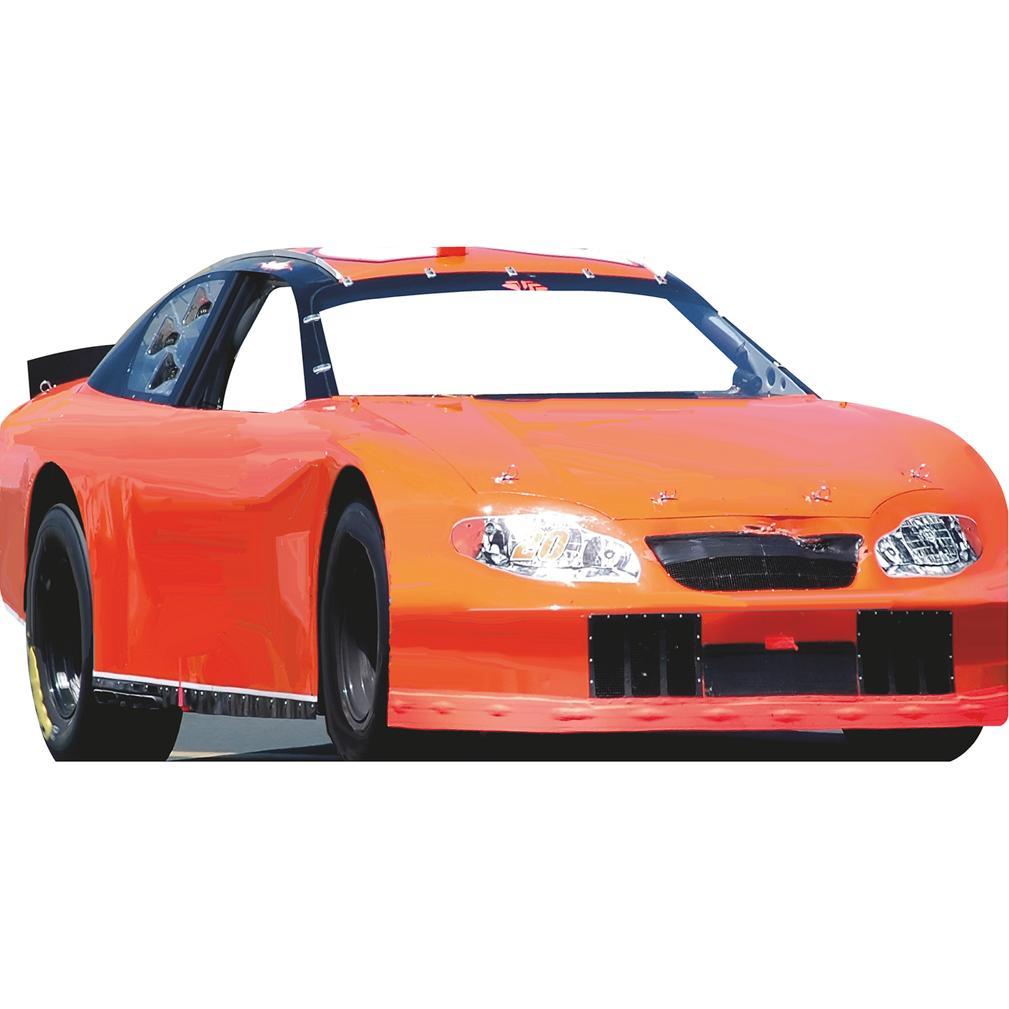 Stock Auto Race Car Stand In Racing Motorsport Cardboard Cutout