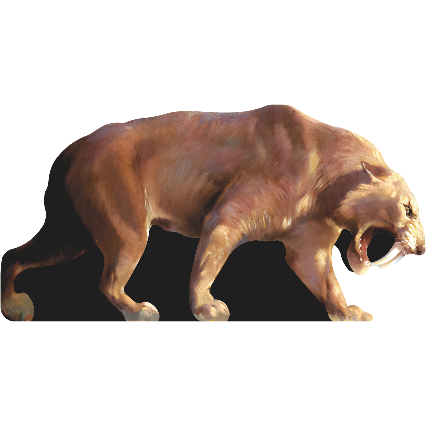 Saber Tooth Tiger Smilodon Paleolithic Beast Cardboard Cutout