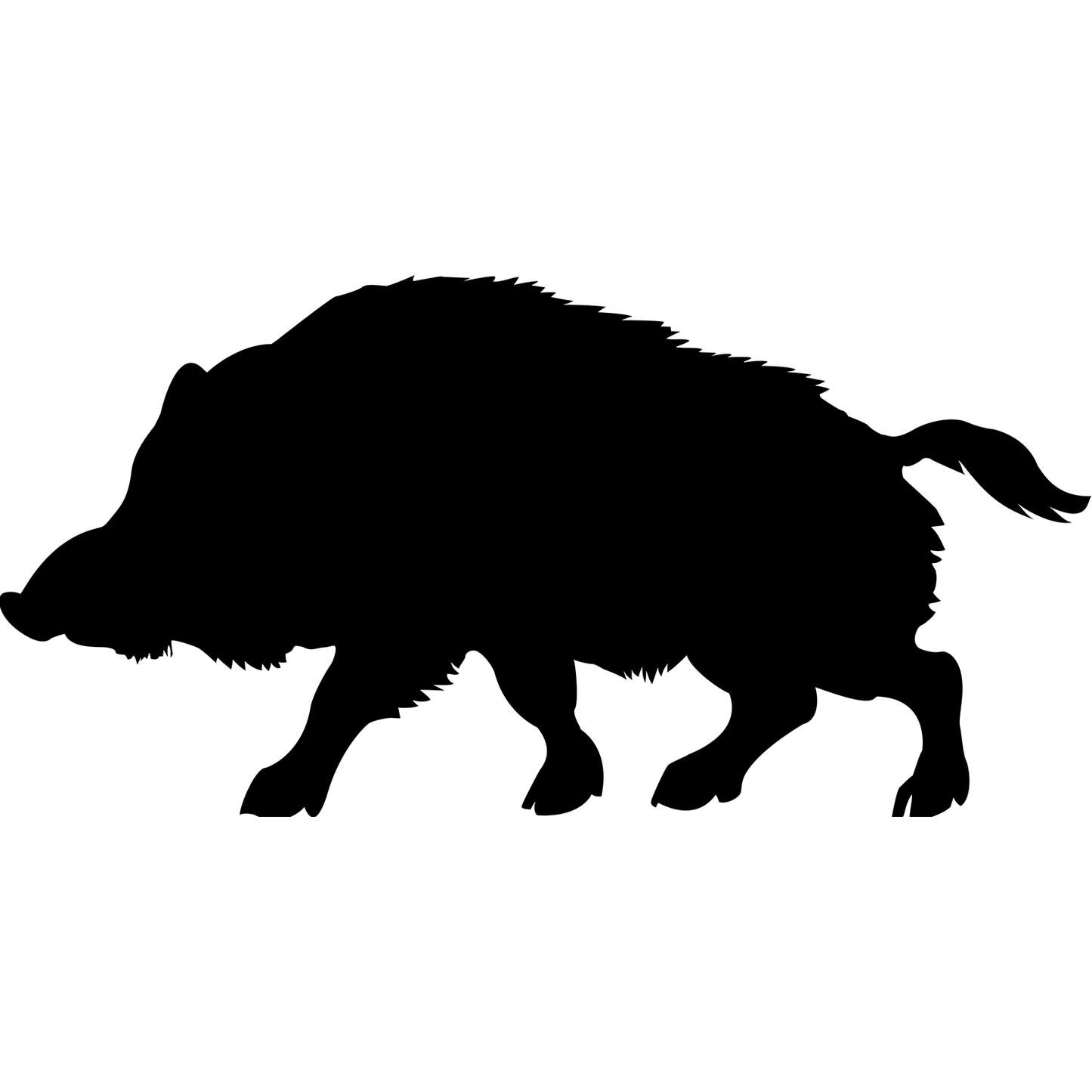 Wild Boar Pig Hog Silhouette Cardboard Cutout