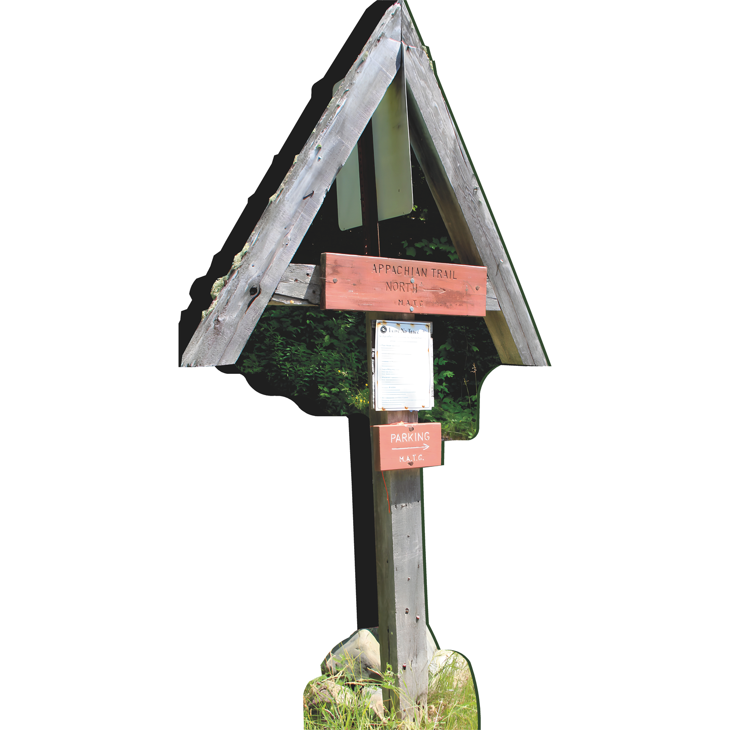 Appalachian Trail North Sign Maine Cardboard Cutout