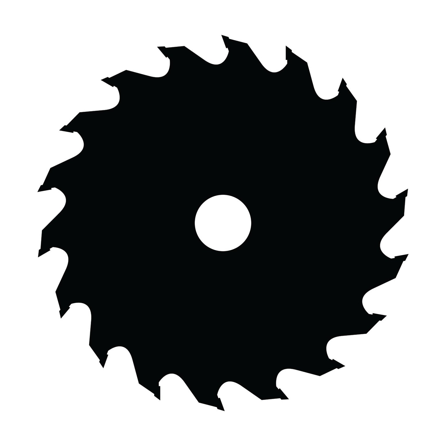 Razor Blade Circular Saw Silhouette Cardboard Cutout