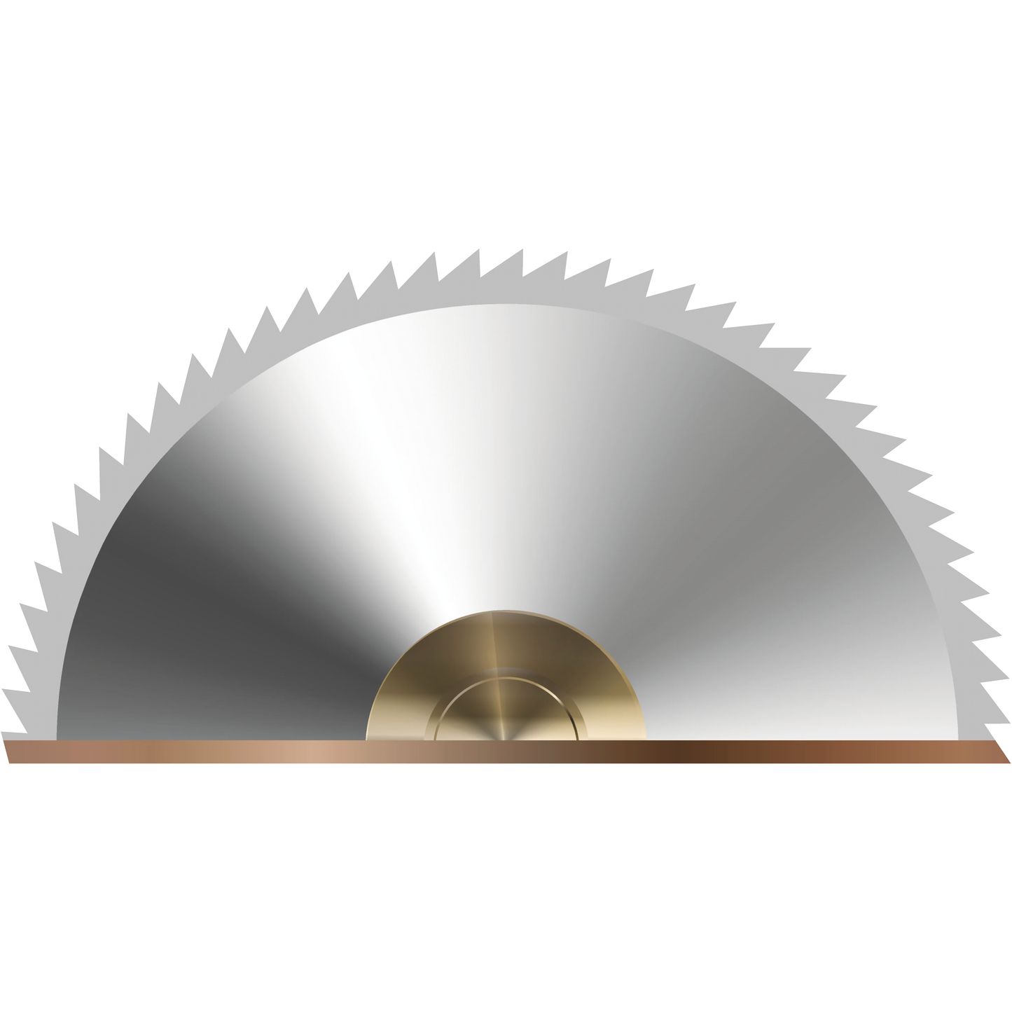 Metal Razor Blade Circular Saw In Ground Cardboard Cutout