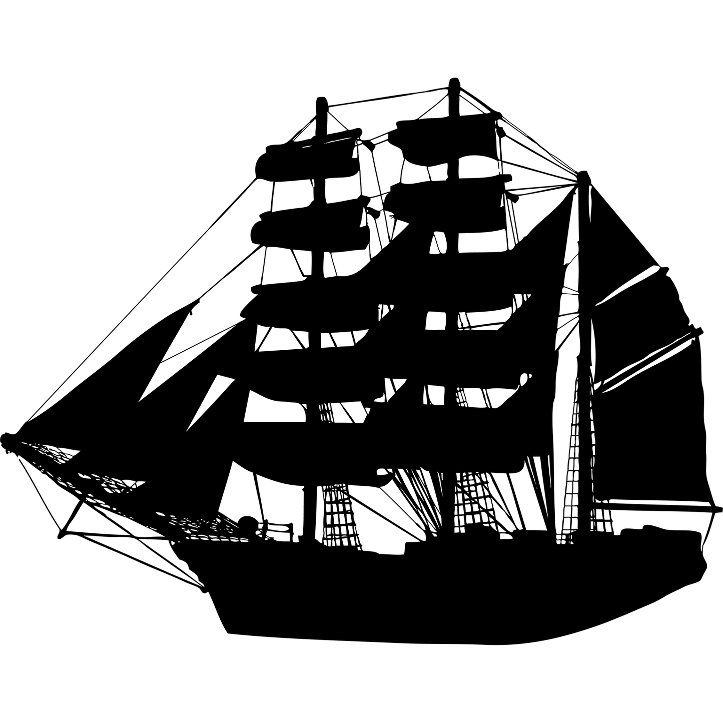 Captain Admiral Boat Sea Silhouette Cardboard Cutout