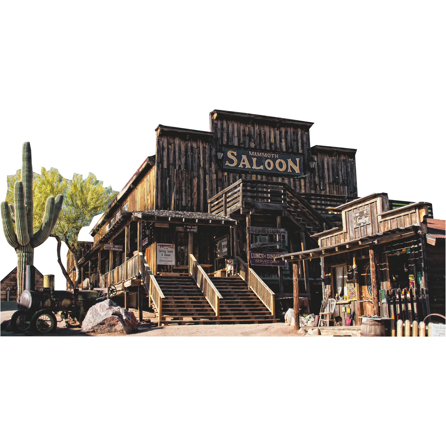 Old Ghost Town Saloon Bar Wild Western Prop Cardboard Cutout