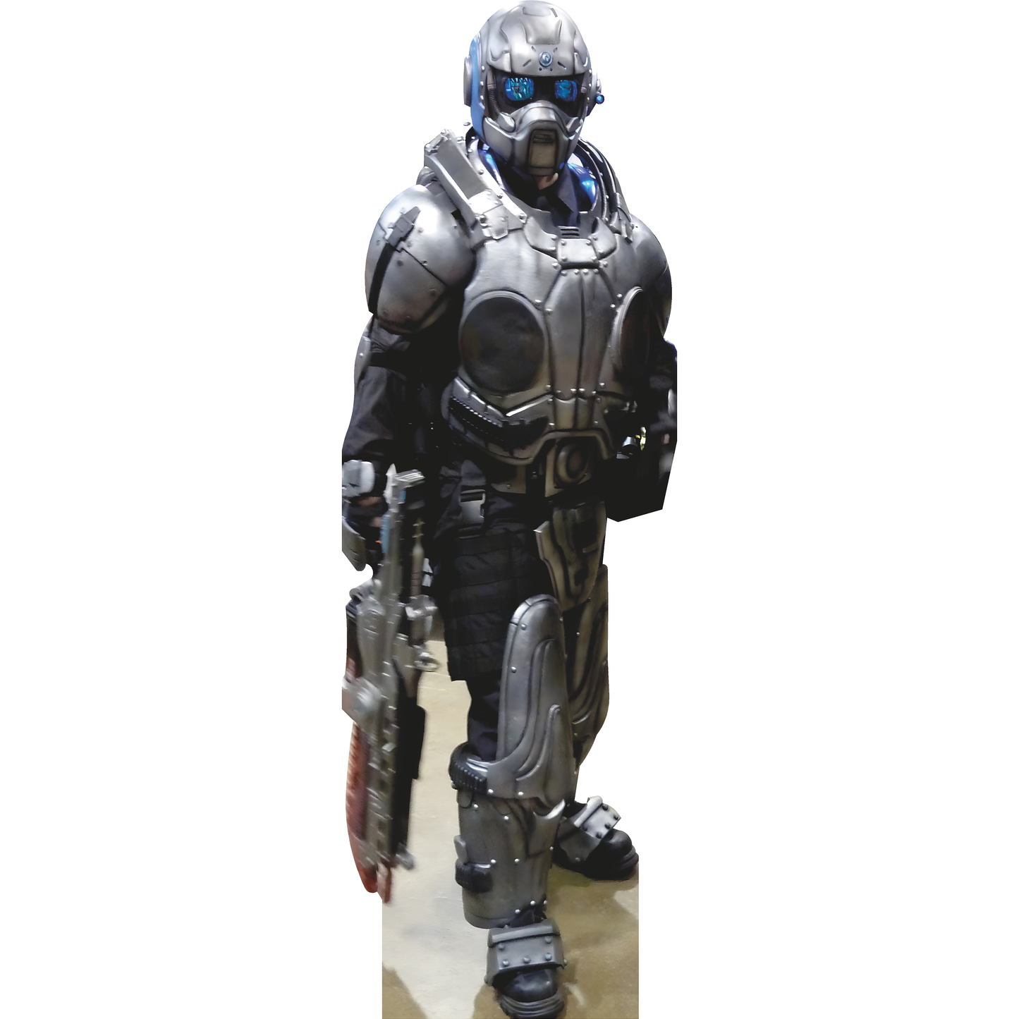 War Of The Future Gears Soldier Marine With Gun Cardboard Cutout