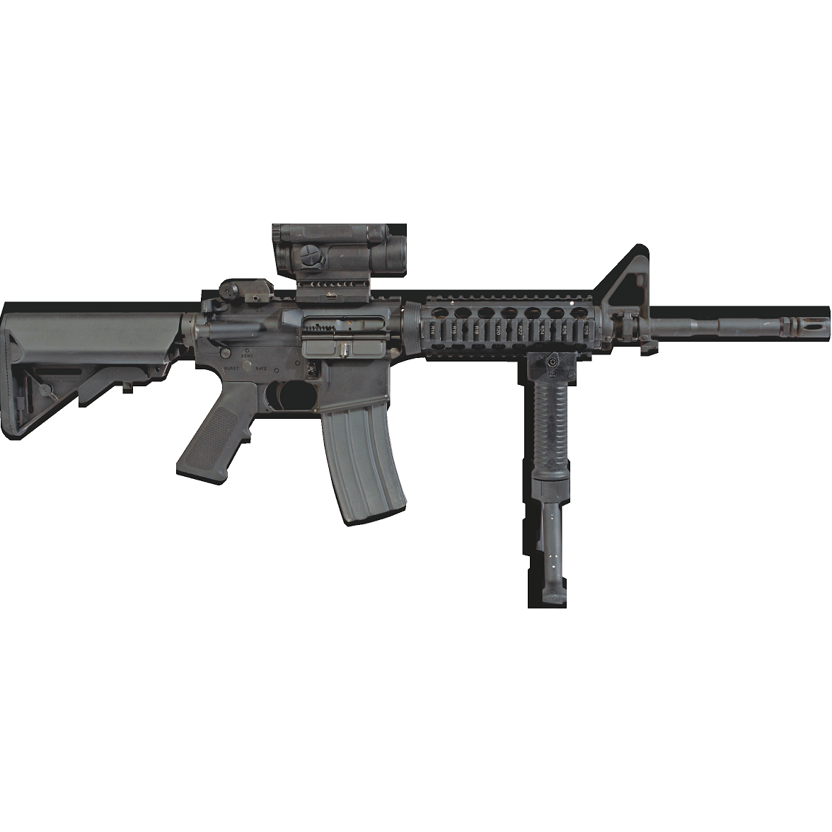 M4 Carbine M68 CCO Cardboard Cutout Prop