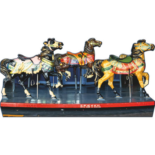 Asbury Park NJ Carousel Horse Group Cardboard Cutout