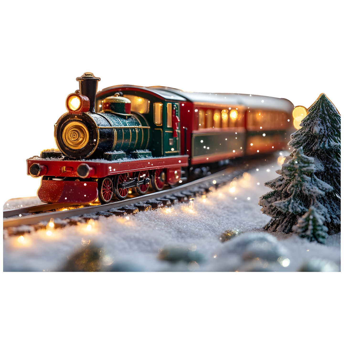 Christmas Holiday Toy Train Cardboard Cutout