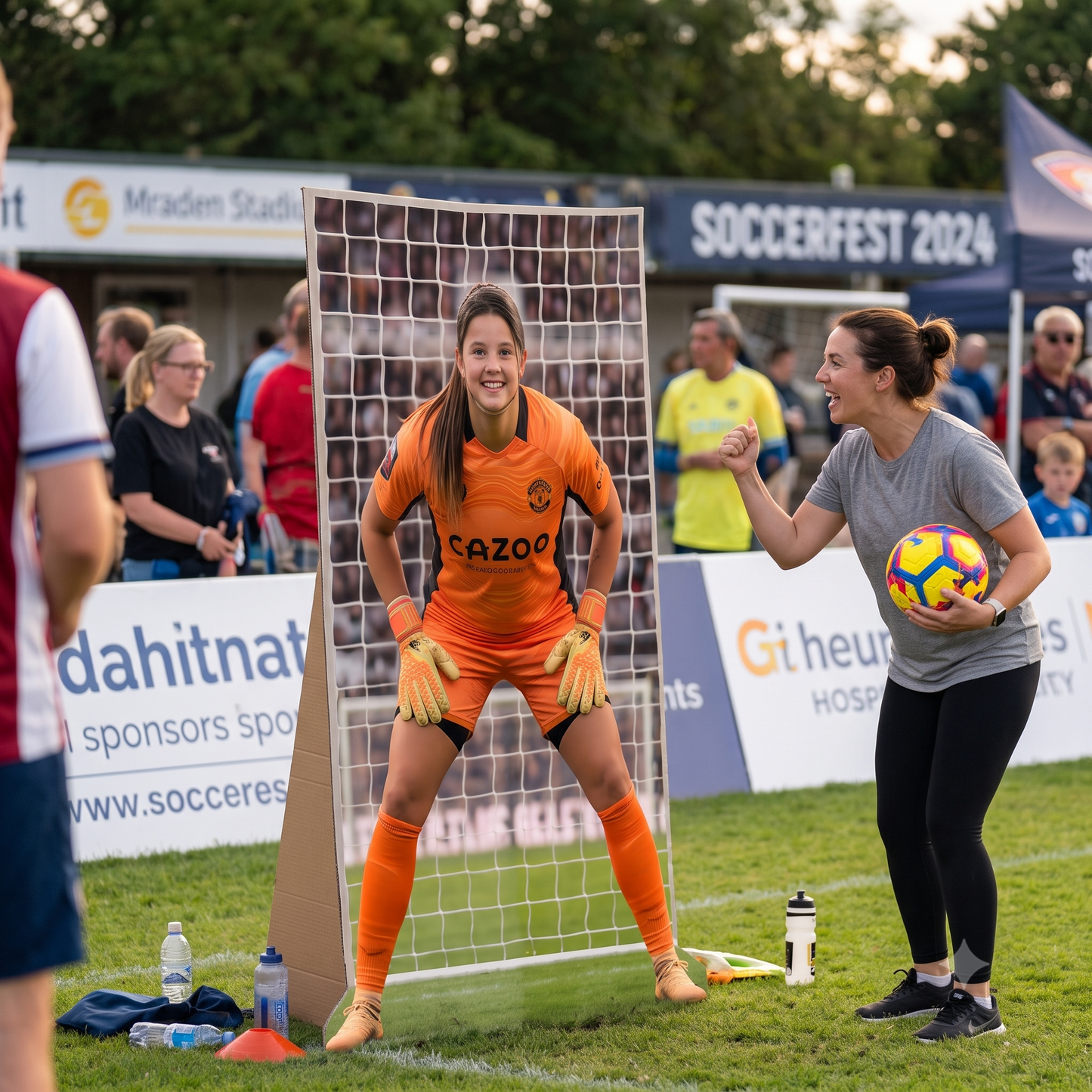 Female Soccer Goalie Stand In Cutout Standee Standup