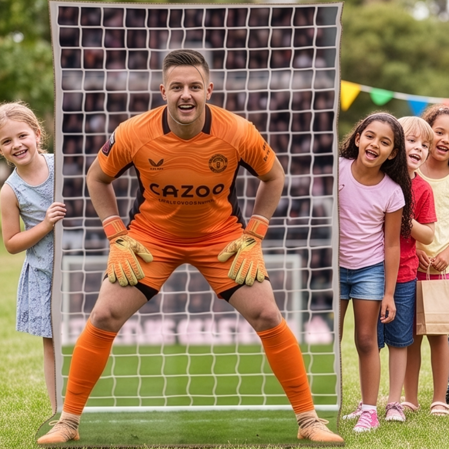 Male Soccer Goalie Stand In Cutout Standee Standup