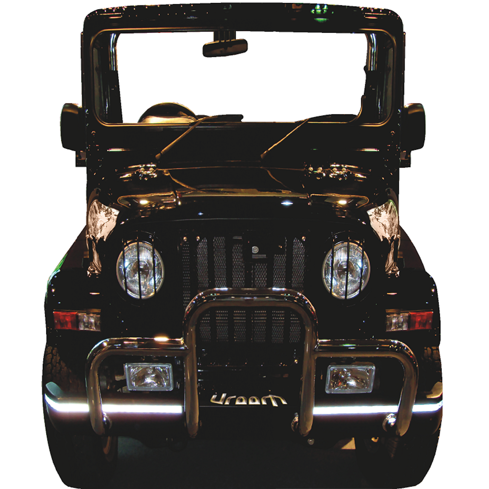 Sports Utility Vehicle SUV Grand Compass Wielding Indian Jeep Compatible Cardboard Cutout