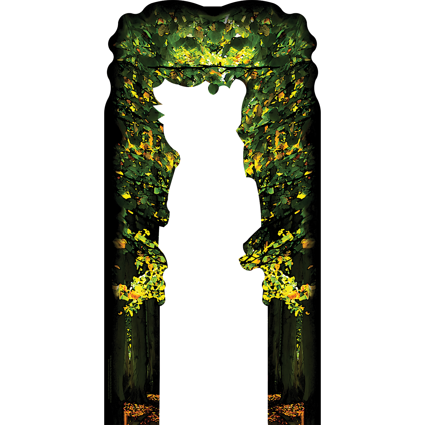 Tree Forrest Canopy Stand In Cardboard Cutout