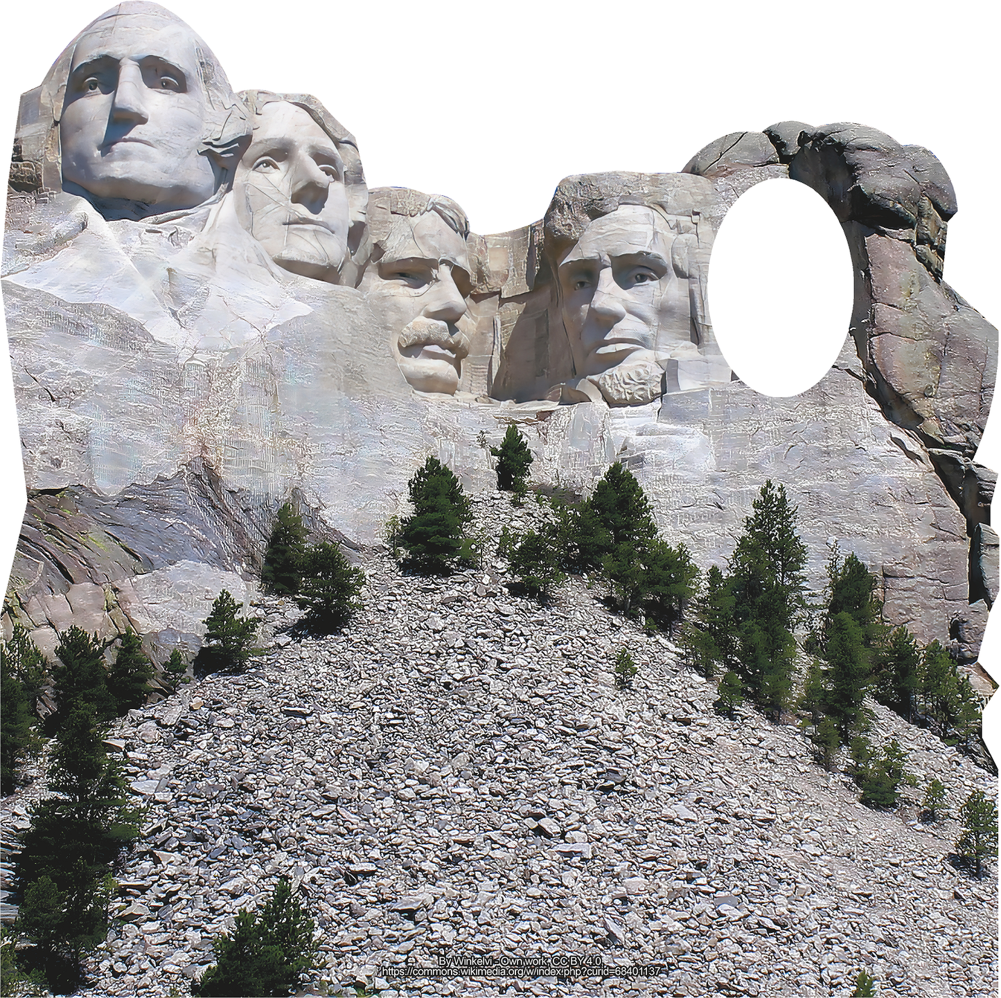 Mount Rushmore Stand In Cardboard Cutout Set