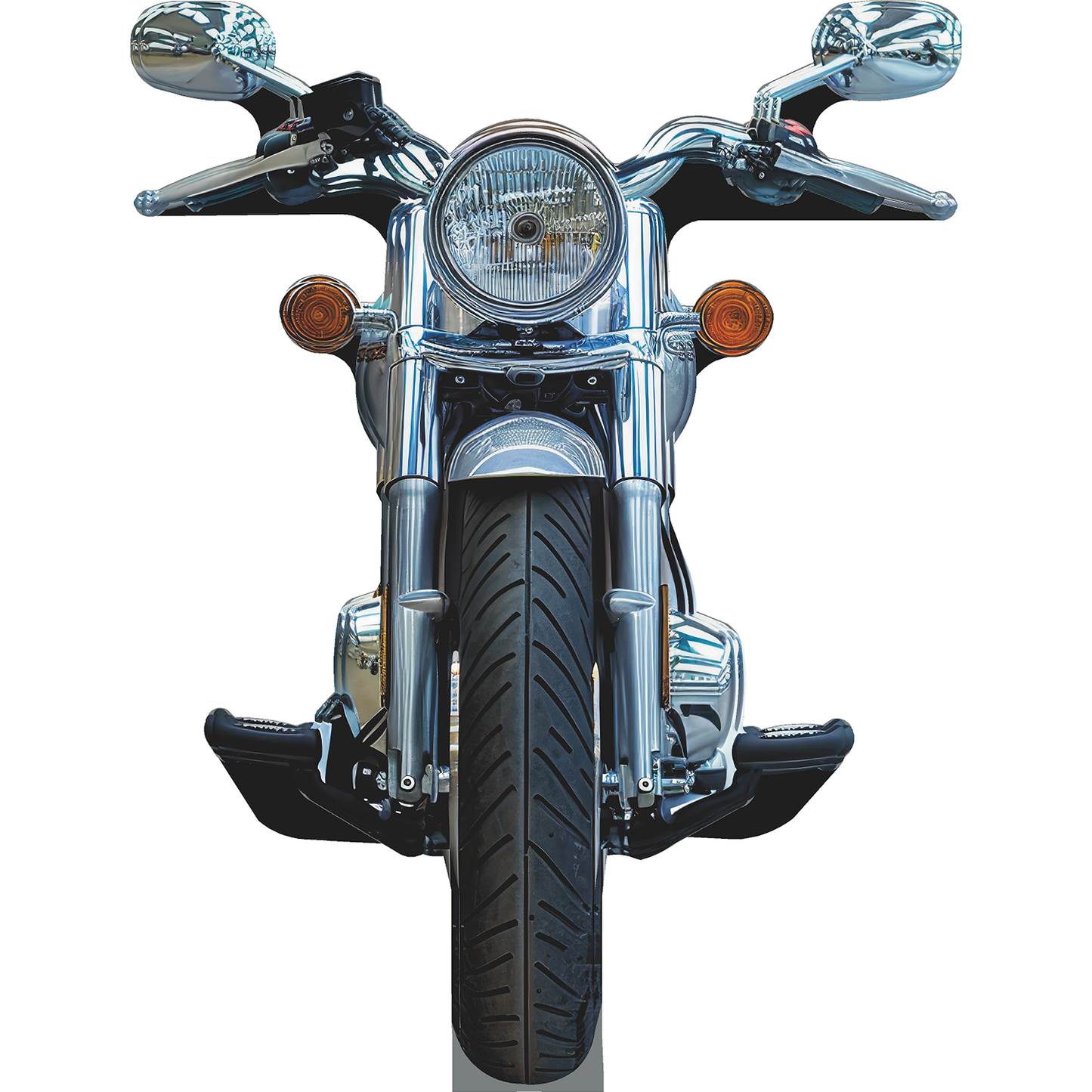 Motorcycle Bike Biker Stand In Cardboard Cutout