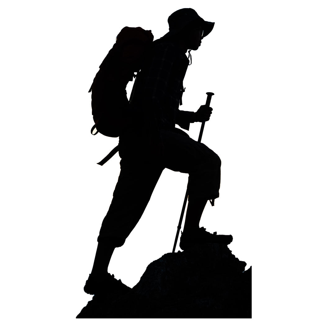 Hiker Silhouette Cardboard Cutout