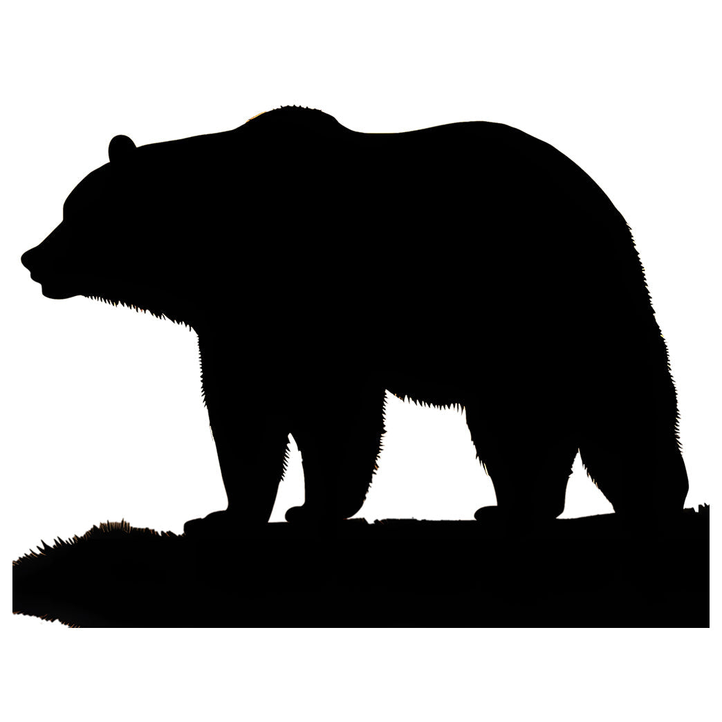 Bear Silhouette Cardboard Cutout