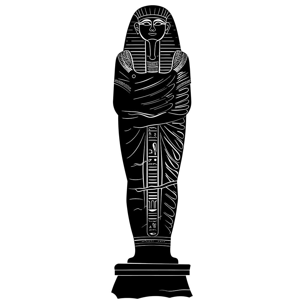 Egyptian Sarcophagus Silhouette V3 Cardboard Cutout