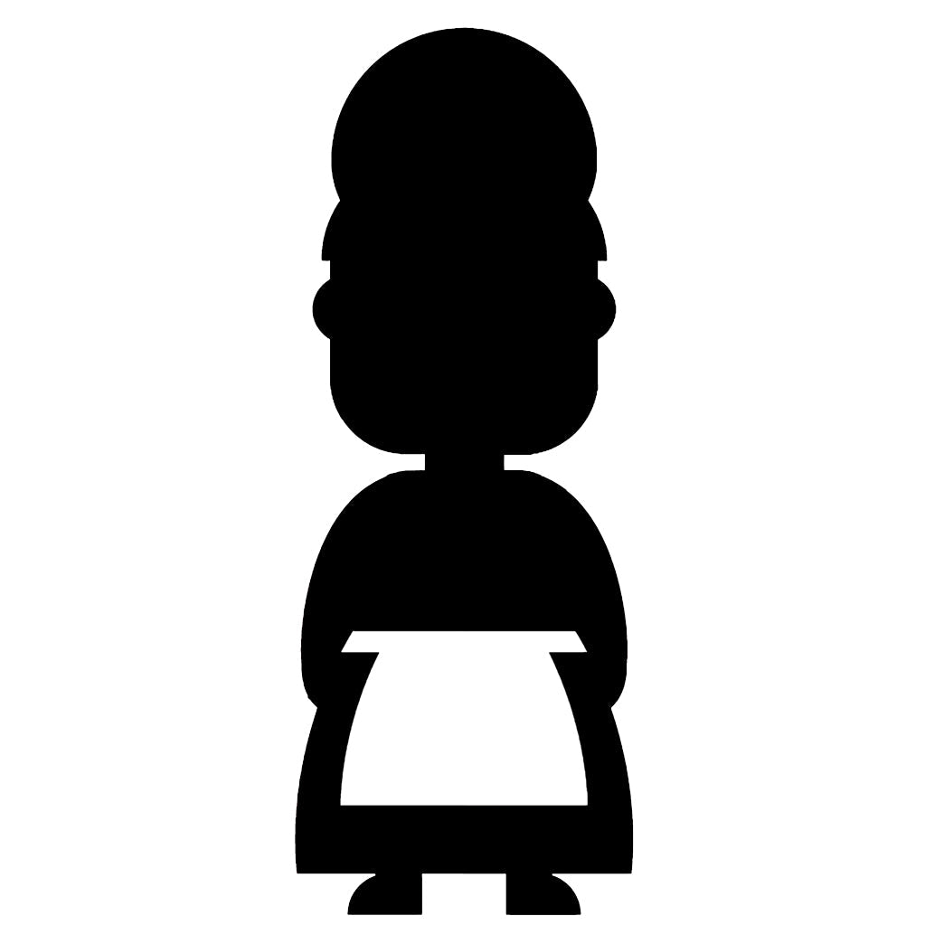 Female Pilgrim Silhouette Cardboard Cutout