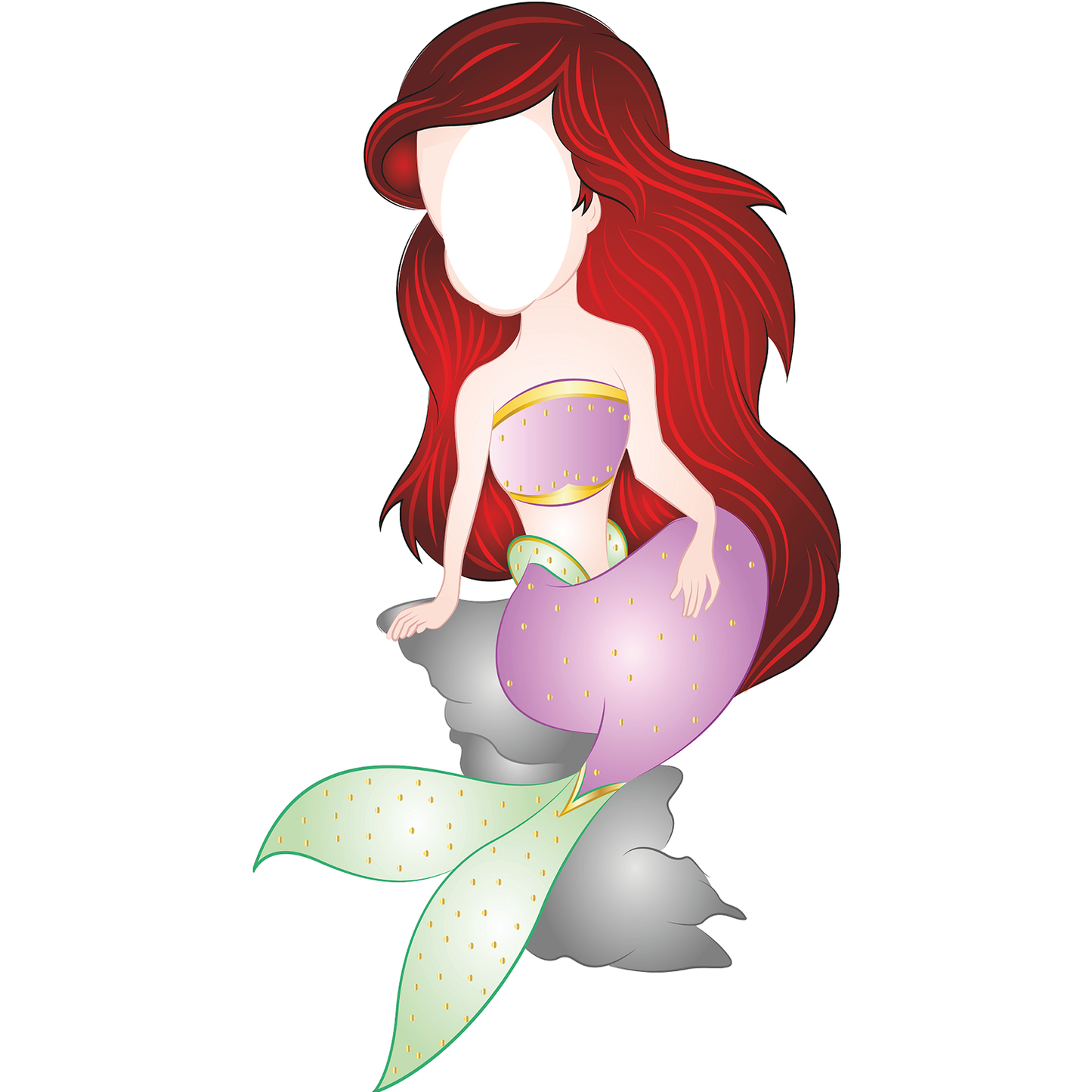 Mermaid Stand In Cardboard Cutout