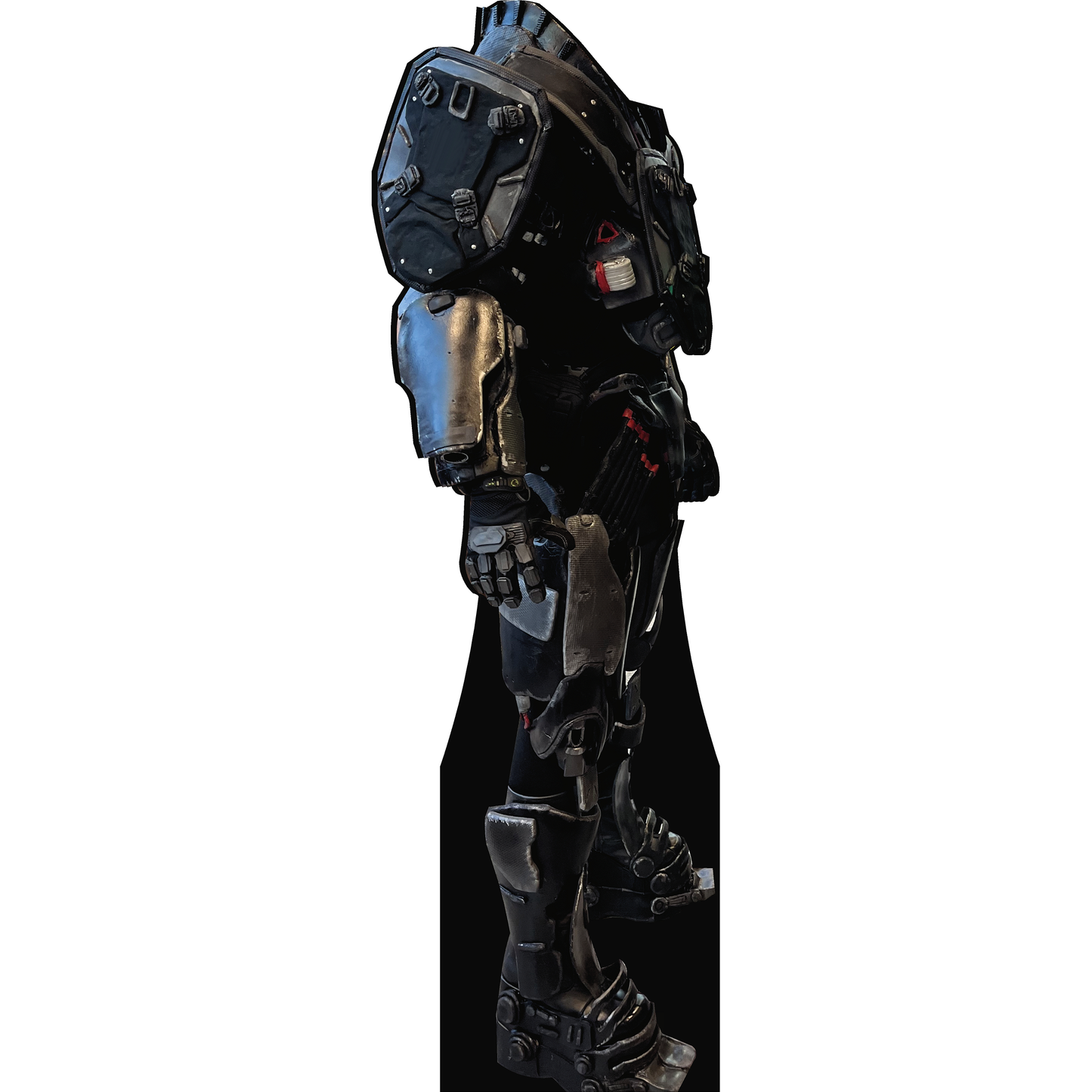 Cyber Punk Cyborg Soldier Armor Man Stand In Cardboard Cutout