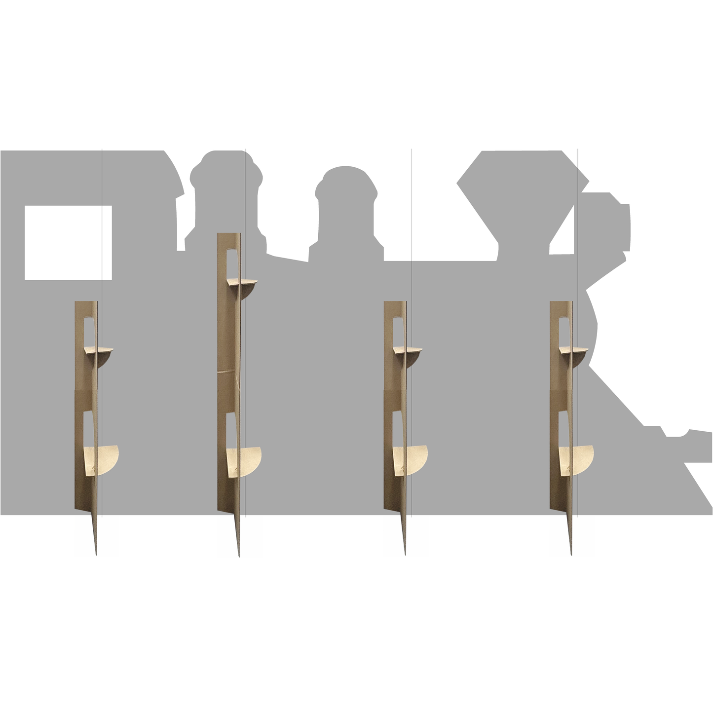 Wild West Western Train Engineer Stand In Prop Cardboard Cutout