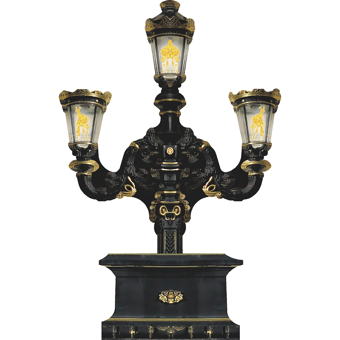 Old English Lantern Street Light Cardboard Cutout