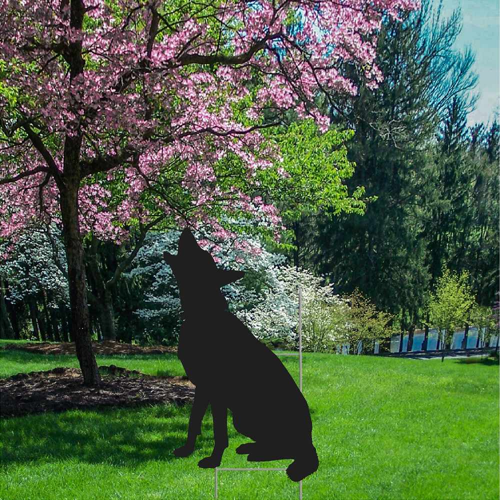 Dog Silhouette Yard Sign Cutout