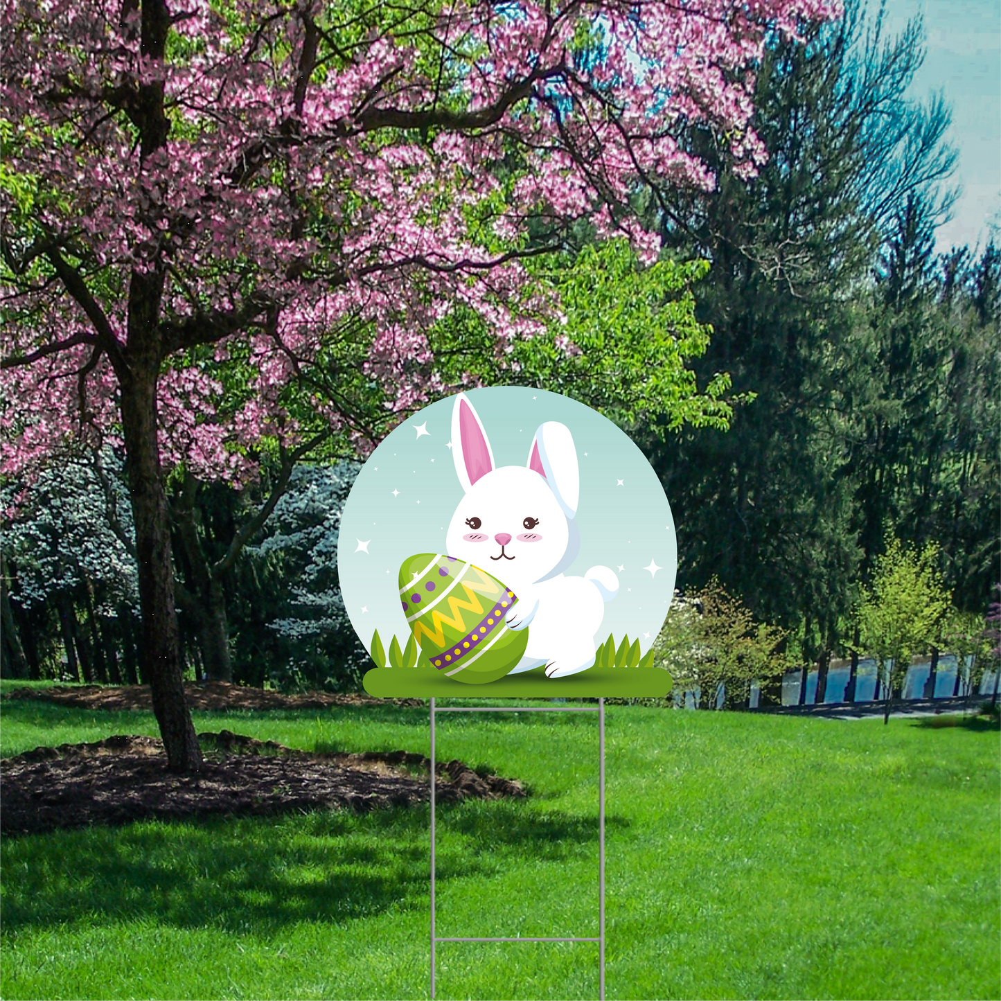 Easter Bunny Yard Decoration Cutout