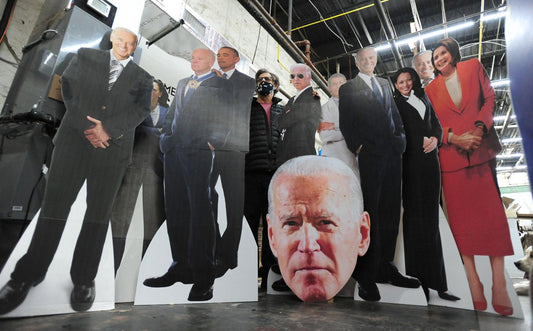 Biden/Harris cutouts big for Wilkes-Barre business