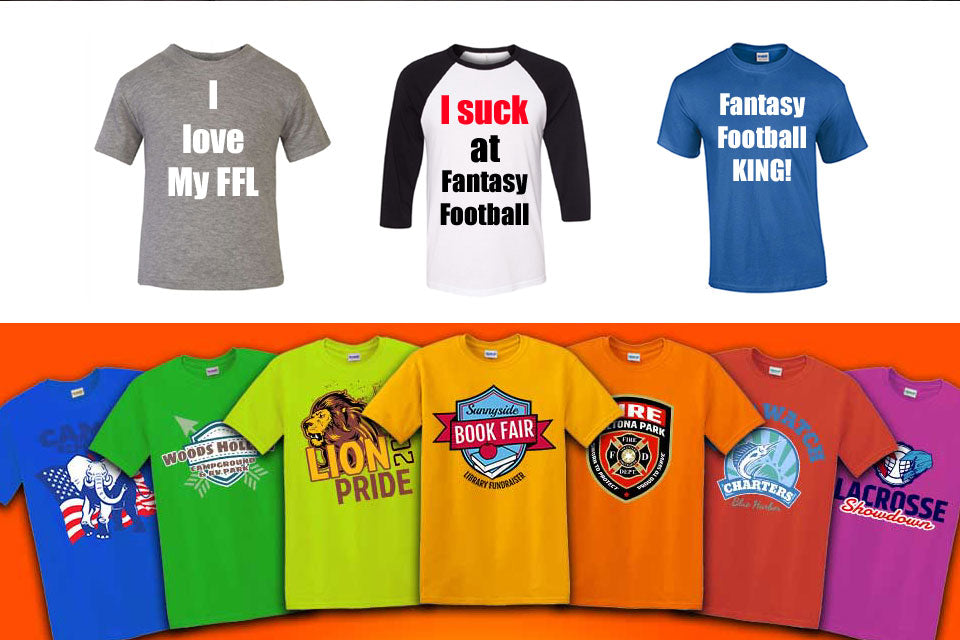 Fantasy Football League Shirts for football seasons the next day.