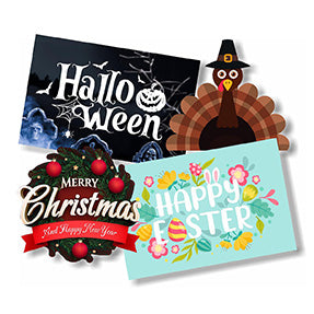 Holiday Outdoor Yard Signs Cardboard Cutouts