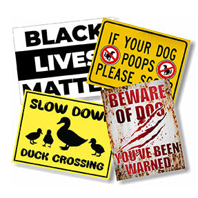 Roadside Messages Outdoor Yard Signs Cardboard Cutouts