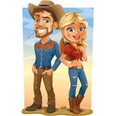 Western Cardboard Cutouts