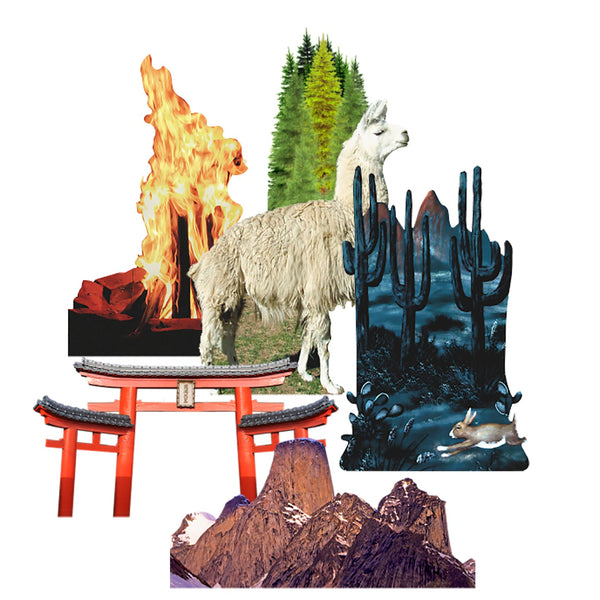 Wonders of the World Cardboard Cutouts